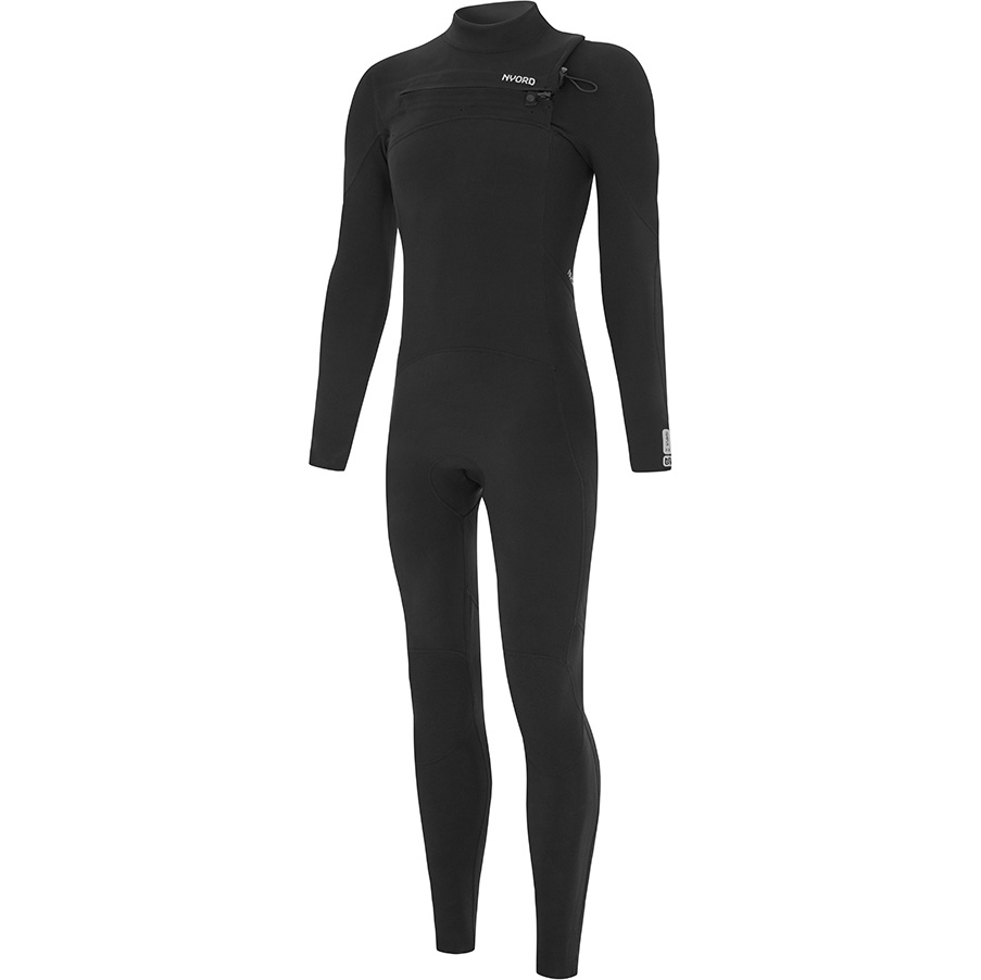 2025 Nyord Da Uomo Tempus 3/2mm Chest Zip Muta N04BA00017 - Black